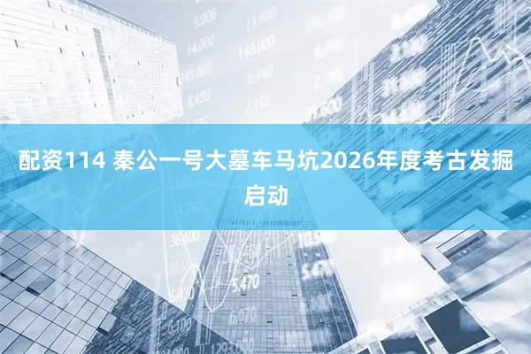 配资114 秦公一号大墓车马坑2026年度考古发掘启动